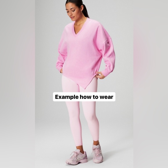 Fabletics Fleece Assymetrical Pullover - Picture 6 of 8